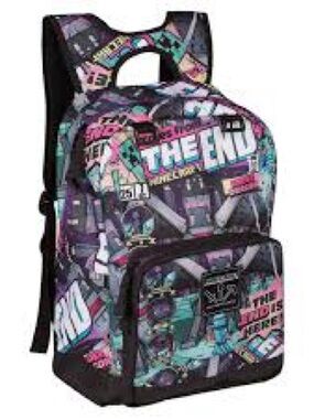 Minecraft Tales From The End Ender Dragon Enderman Backpack School Bag